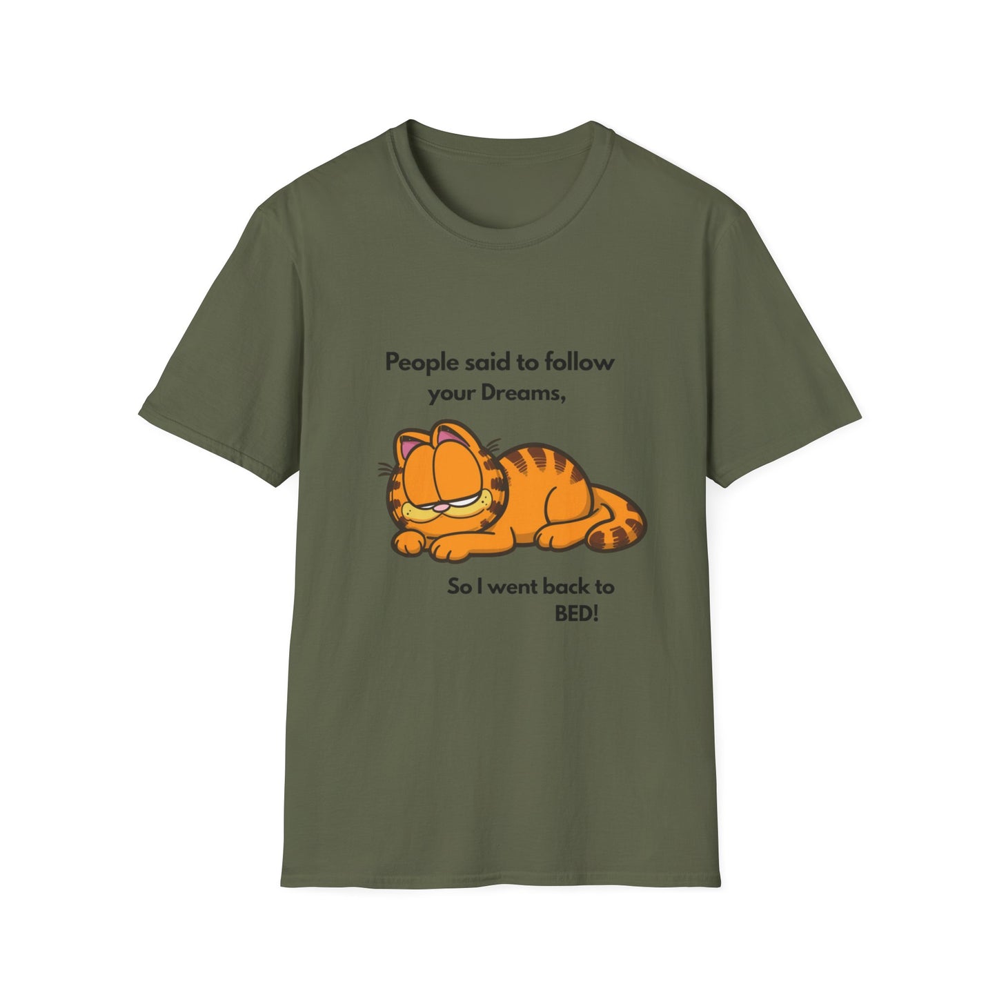 Garfield "Follow Your Dreams" Sleepy Cat T-Shirt