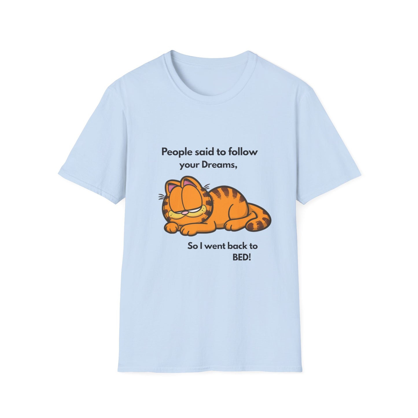 Garfield "Follow Your Dreams" Sleepy Cat T-Shirt