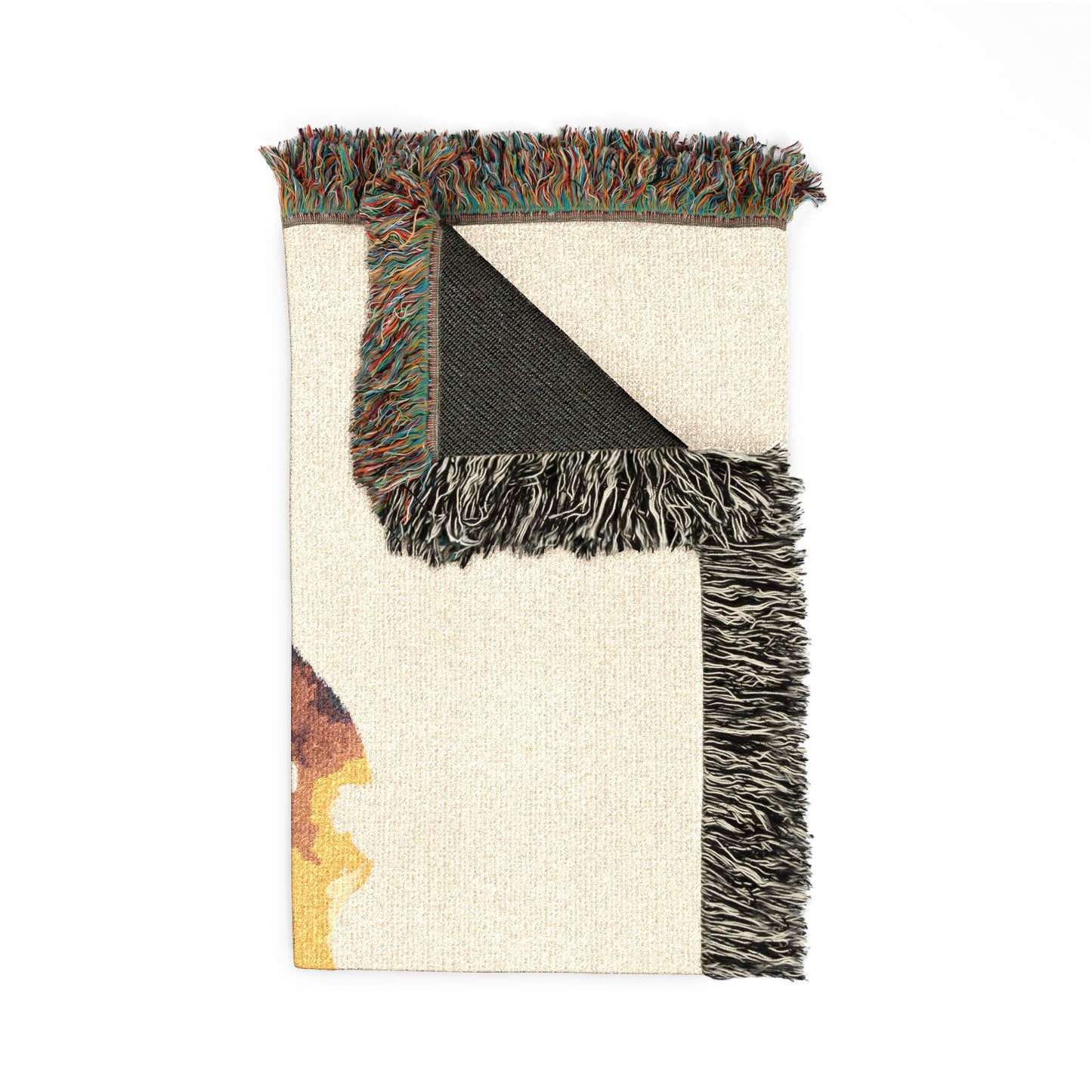 Momma Bear Woven Blanket — Rustic Bear Mom Throw for Cabin, Mother's Day & Nature Lovers